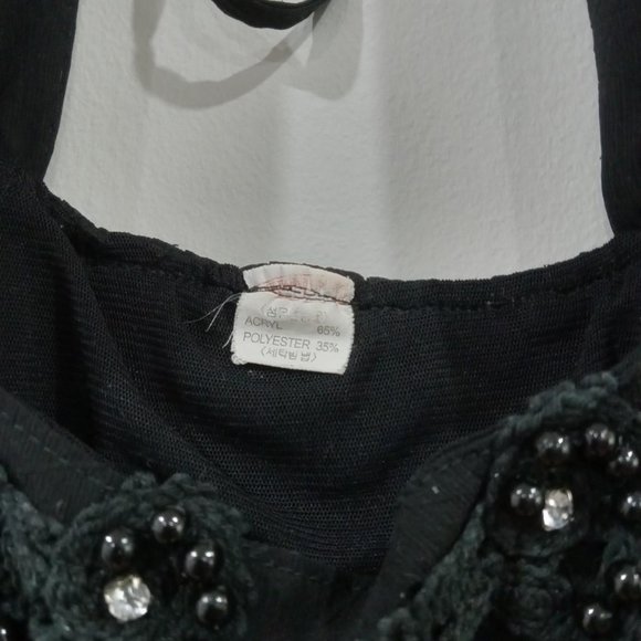 Black flowy tank top - Picture 4 of 4